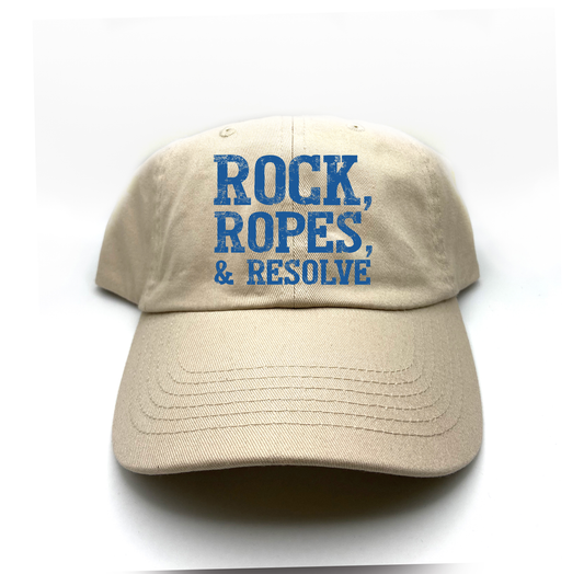"Rock, Ropes, & Resolve" Dark Blue
