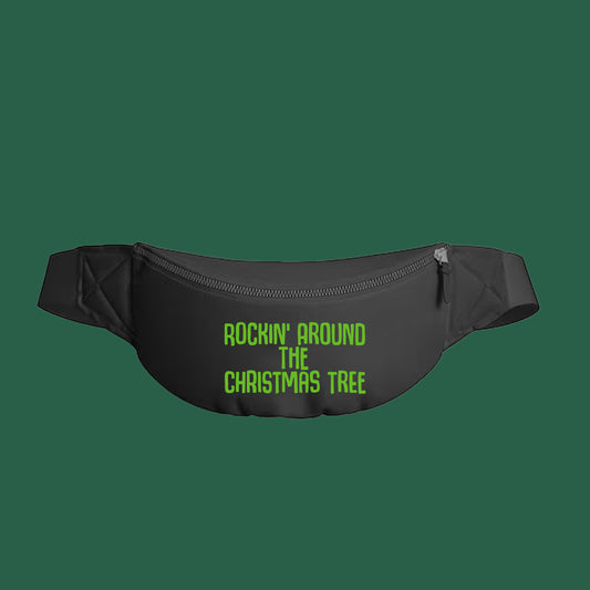 Rockin' Around the Christmas Tree Green Fanny Pack