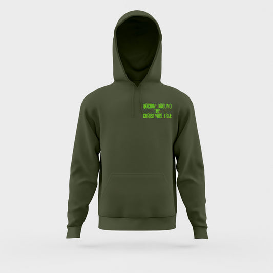 Rockin' Around the Christmas Tree Green Hoodie