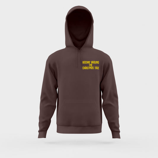 Rockin' Around the Christmas Tree Yellow Hoodie