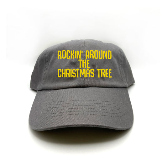 Rockin' Around the Christmas Tree Yellow Dad Hat