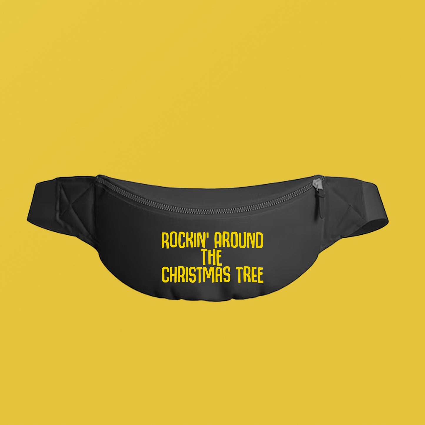 Rockin' Around the Christmas Tree Yellow Fanny Pack