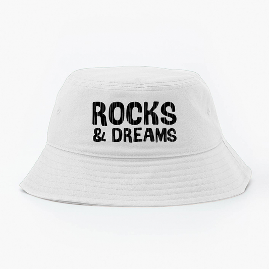 "Rocks & Dreams" Black Bucket Hat