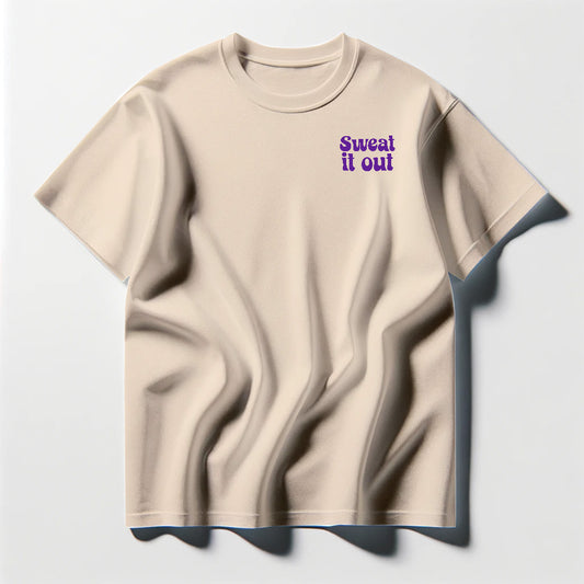 Sweat It Out Purple Tee Shirt