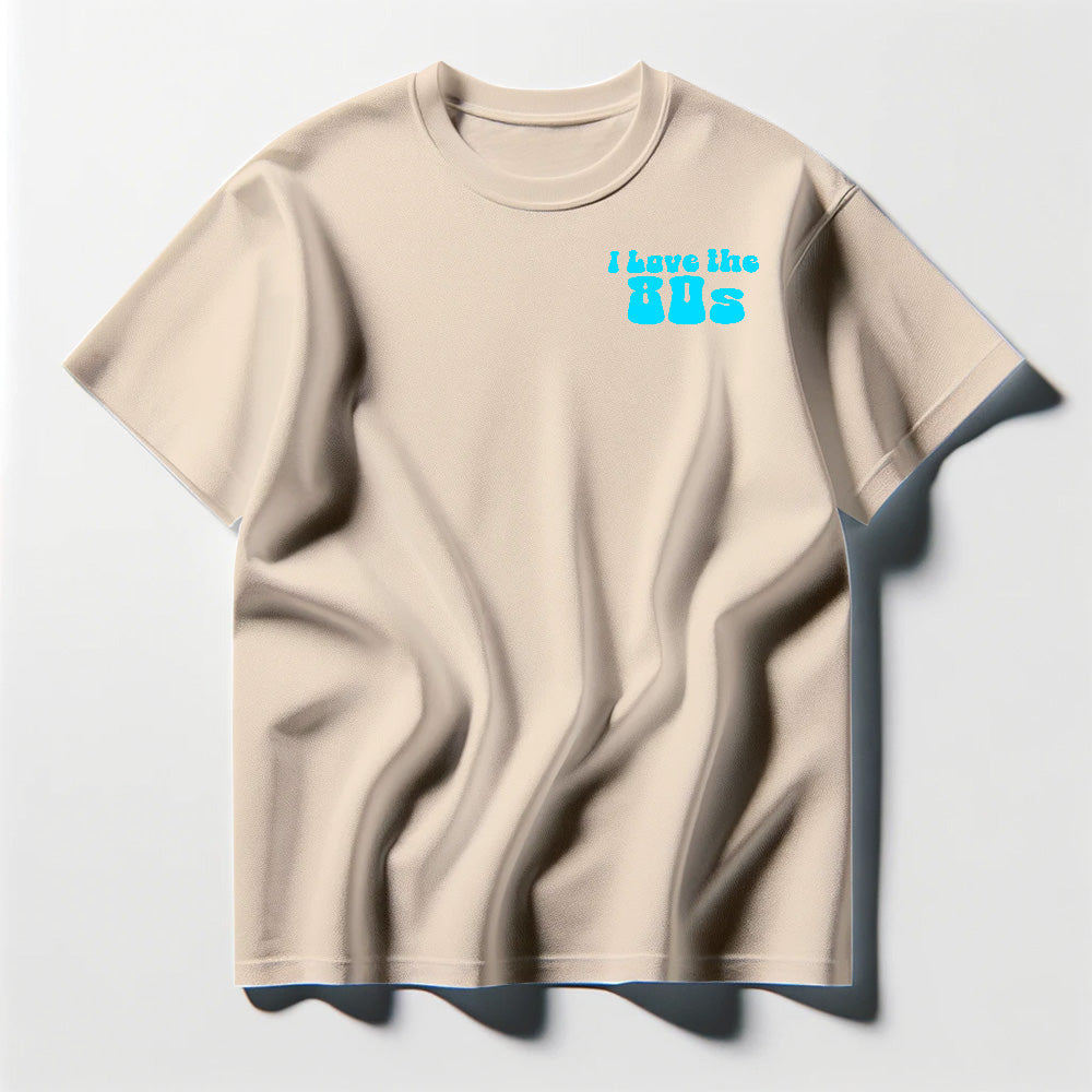 I Love the 80s Cyan Tee Shirt