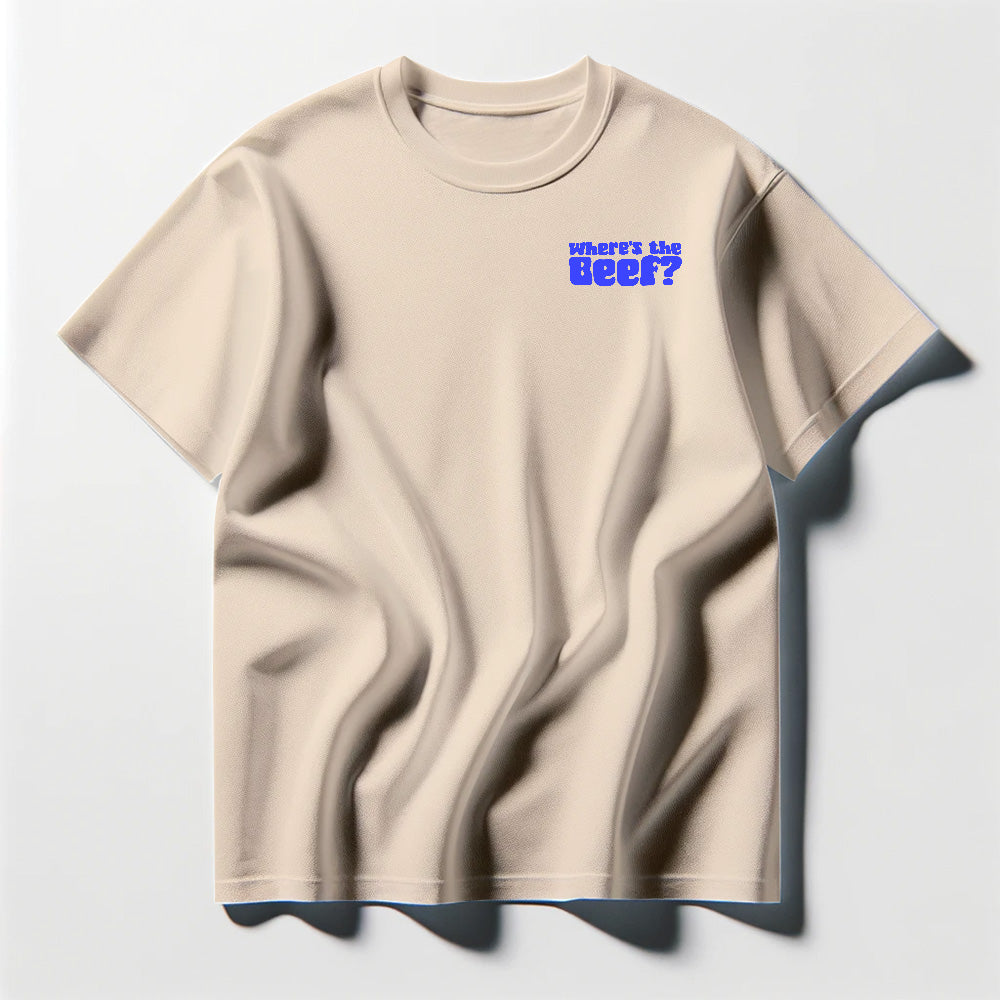 Where's the Beef? Blue Tee Shirt