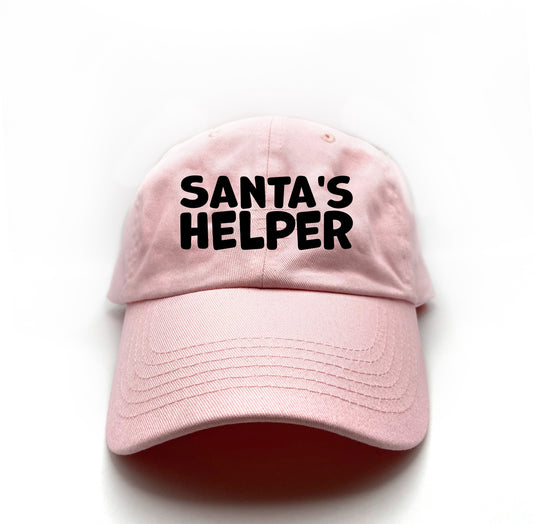 Santa's Helper Black Dad Hat
