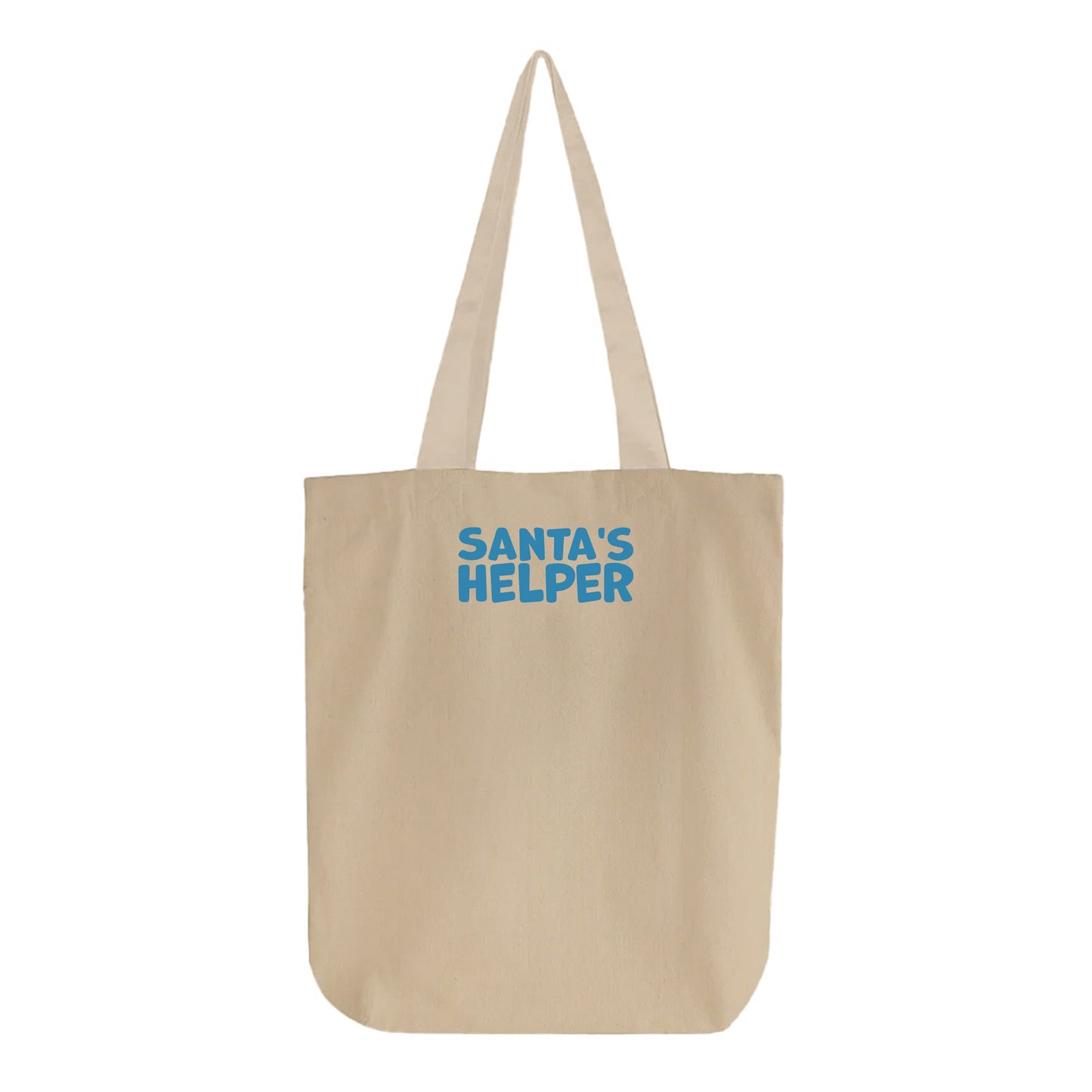 Santa's Helper Blue Tote Bag
