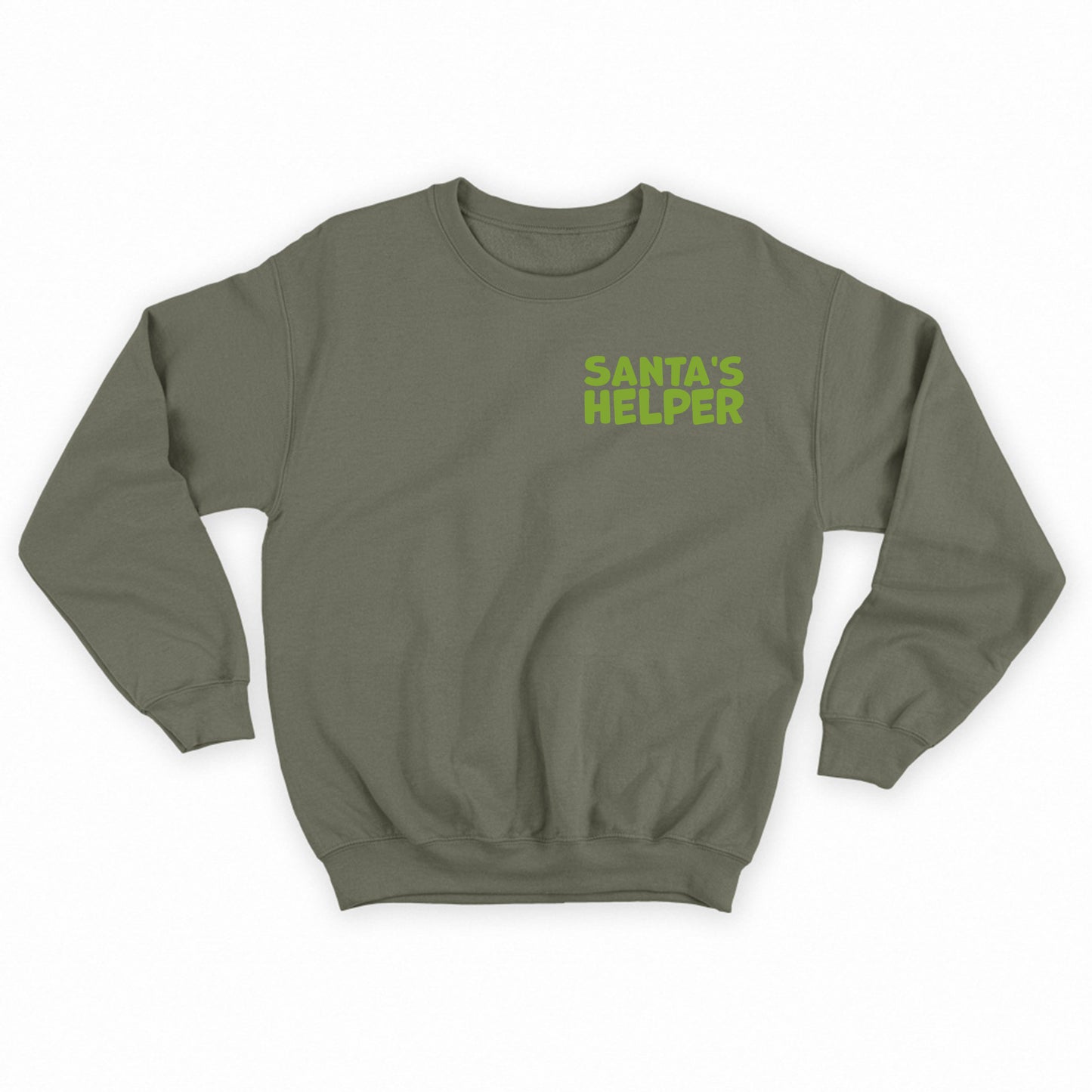 Santa's Helper Green Sweatshirt
