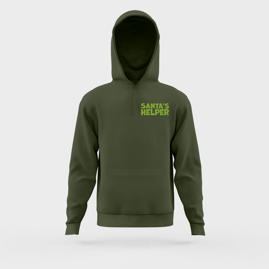 Santa's Helper Green Hoodie