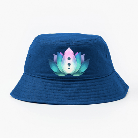 Semicolon Project Symbol Bucket Hat