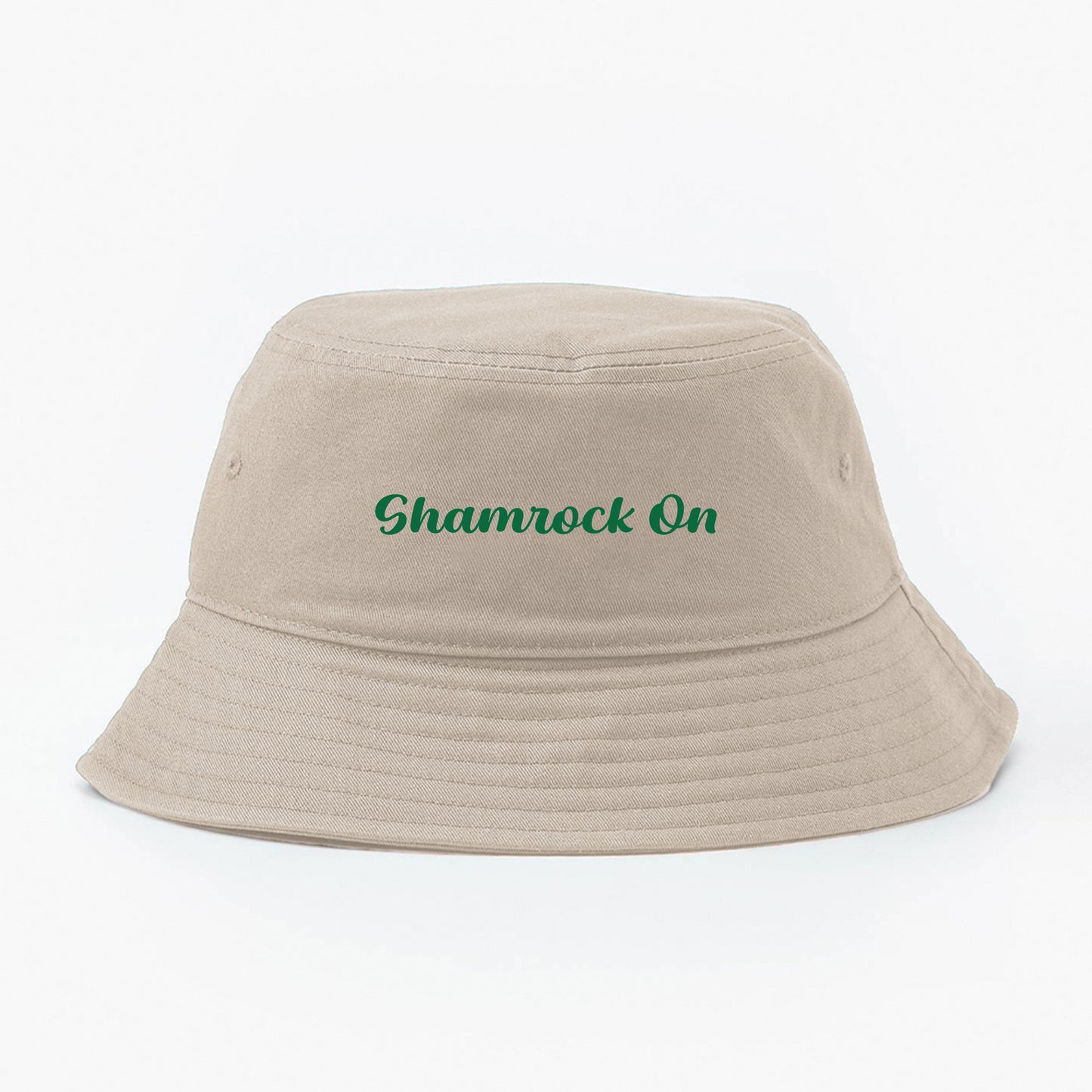 Shamrock On Dark Green Bucket Hat