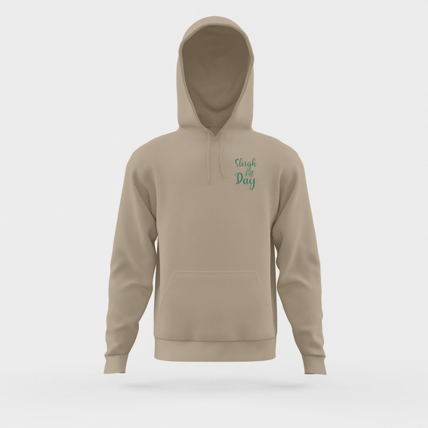 "Sleigh All Day" Green Hoodie