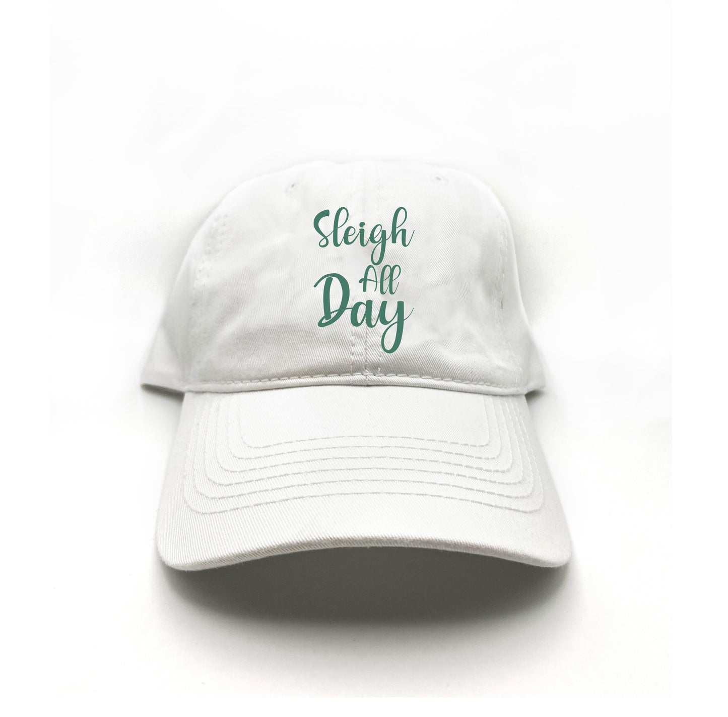 "Sleigh All Day" Green Dad Hat