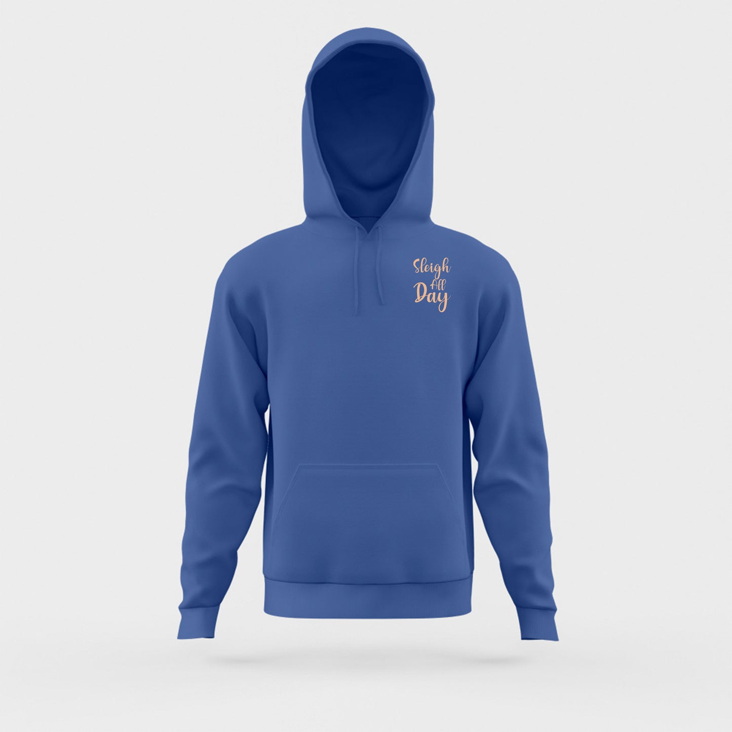 "Sleigh All Day" Peach Hoodie