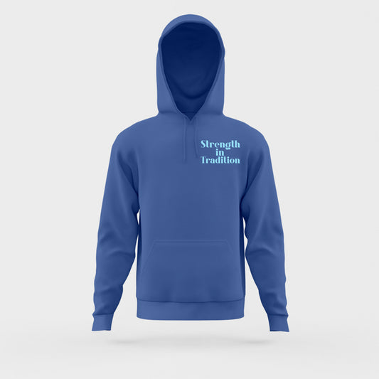 Strength in Tradition Sky Blue Hoodie