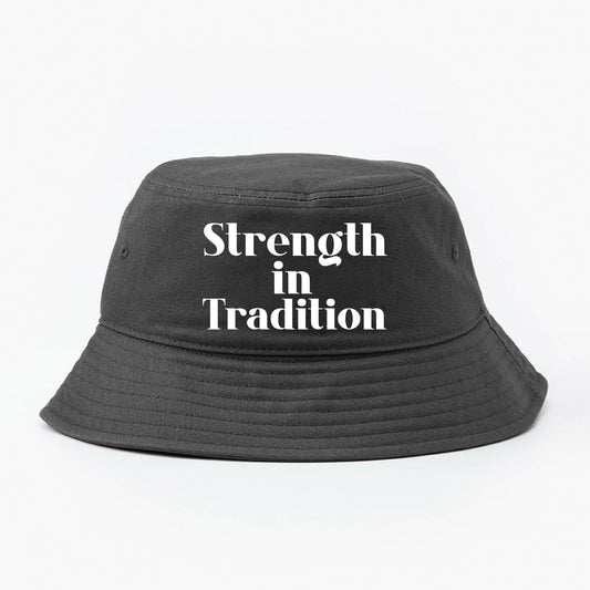 Strength in Tradition White Bucket Hat