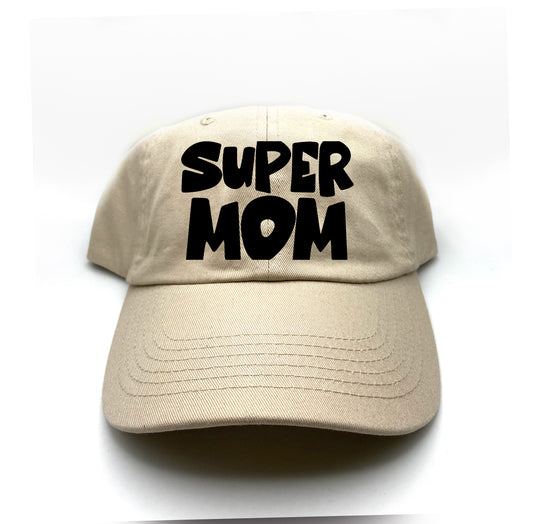 Super Mom Black Dad Hat