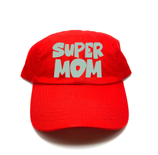 Super Mom Green Dad Hat