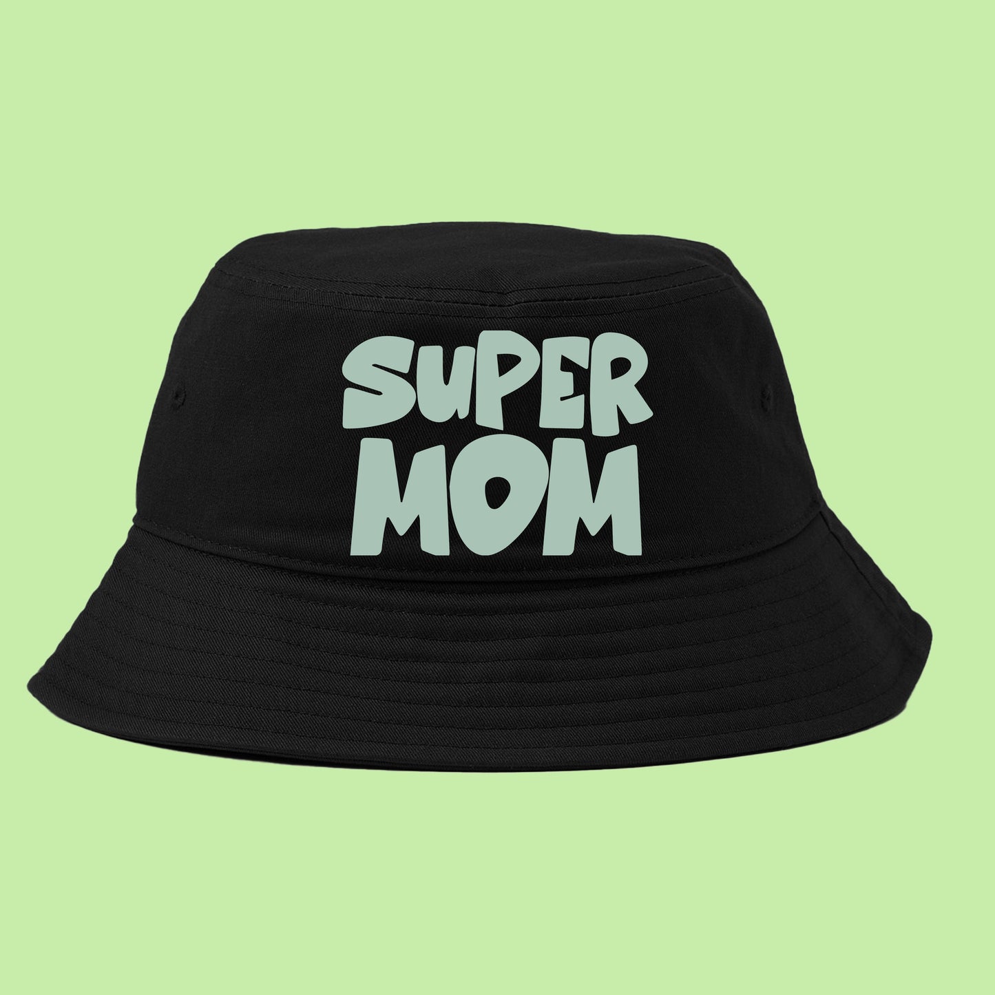 Super Mom Green Bucket Hat