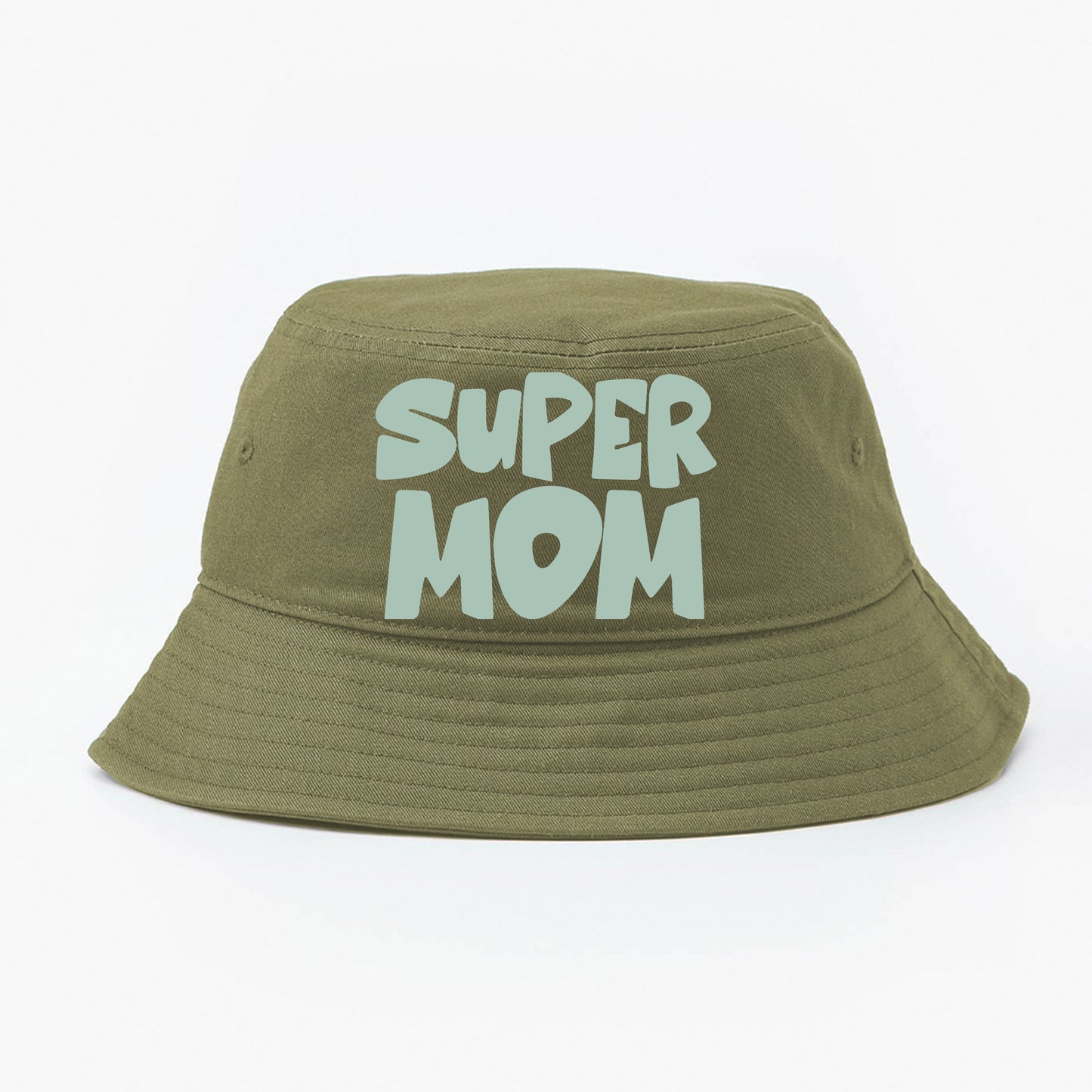 Super Mom Green Bucket Hat