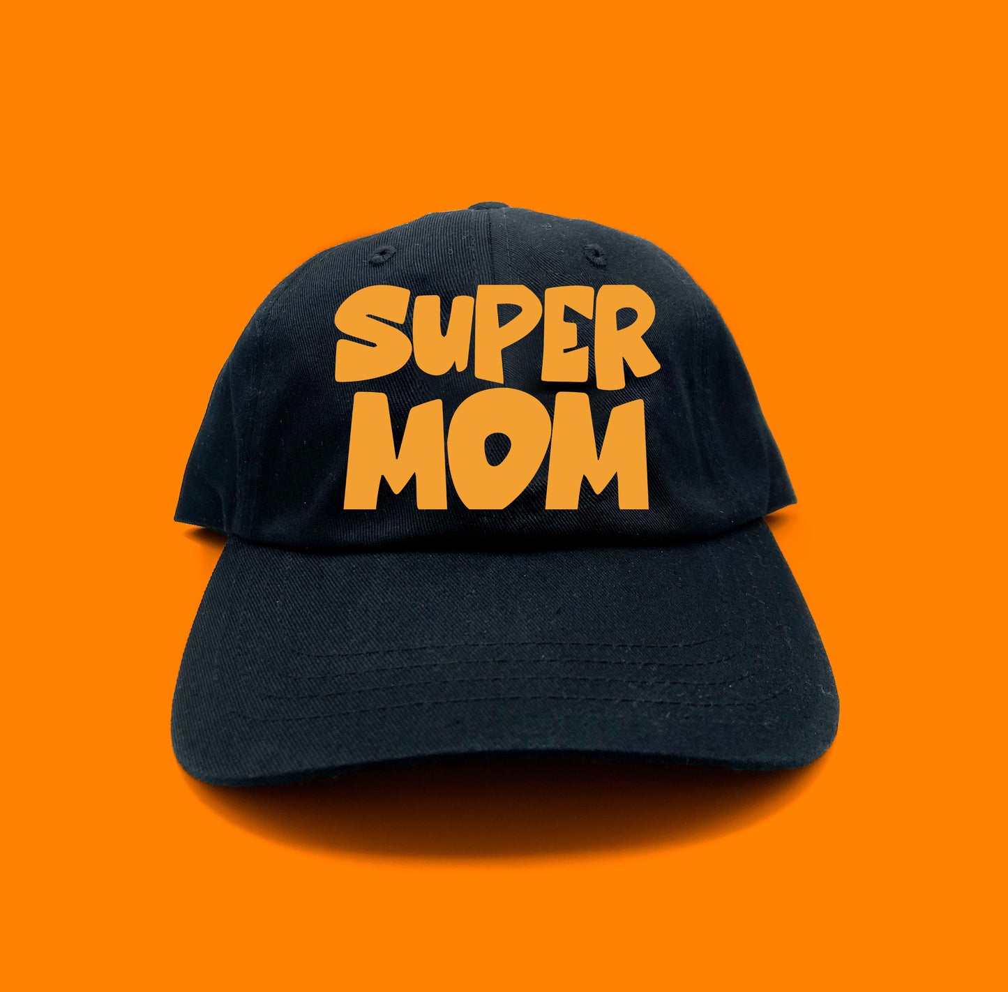 Super Mom Orange Dad Hat