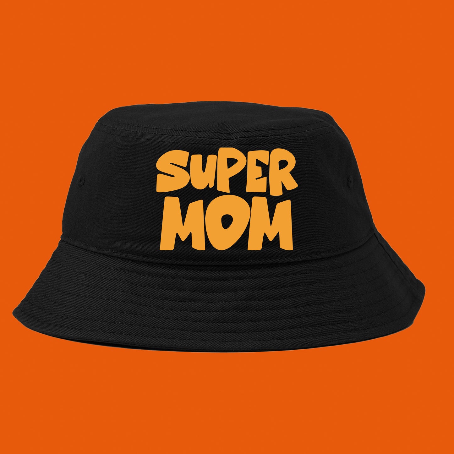 Super Mom Orange Bucket Hat