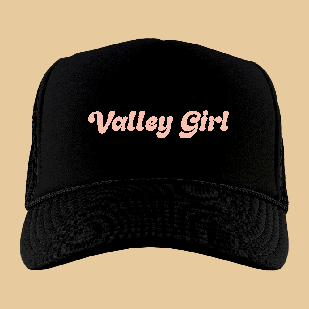 Valley Girl Peach Foam Trucker Hat