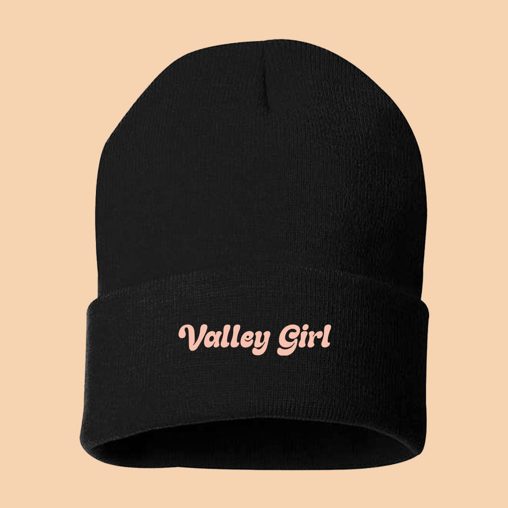 Valley Girl Light Peach Beanie