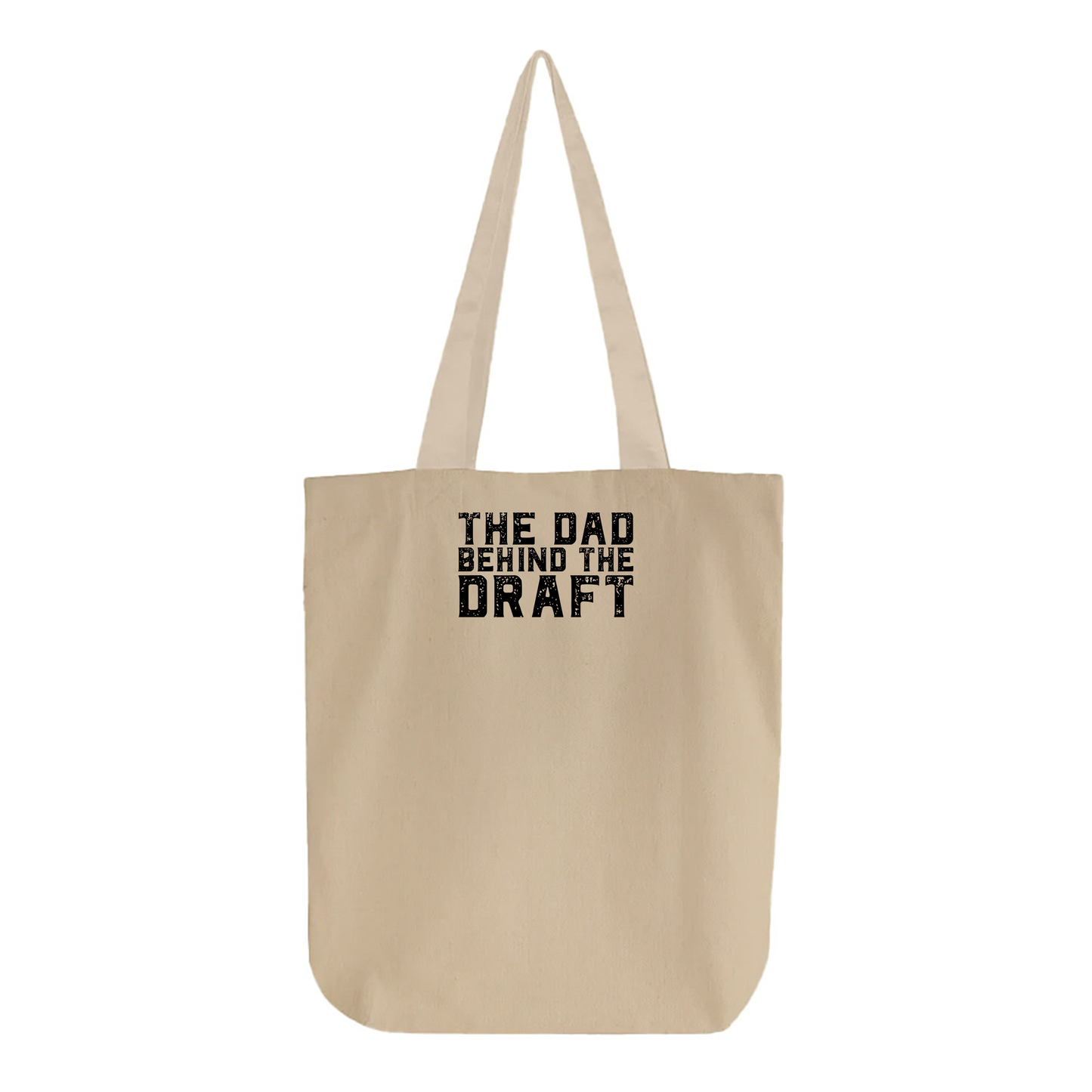 The Dad Behind the Draft Black Tote Bag