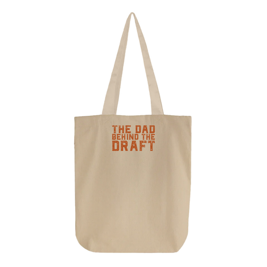 The Dad Behind the Draft Brown Tote Bag