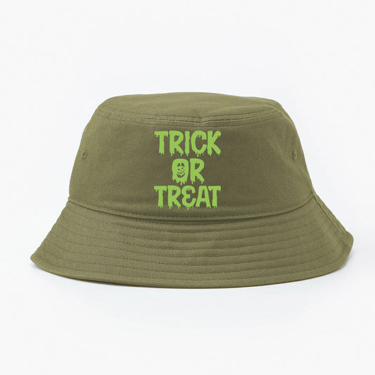 Trick or Treat Green Bucket Hat