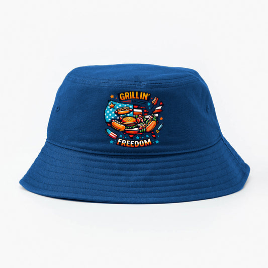USA Map & BBQ Bucket Hat