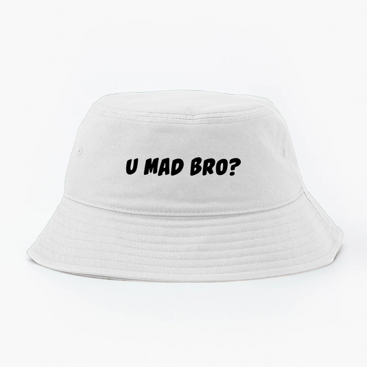 U Mad Bro? Black Bucket Hat