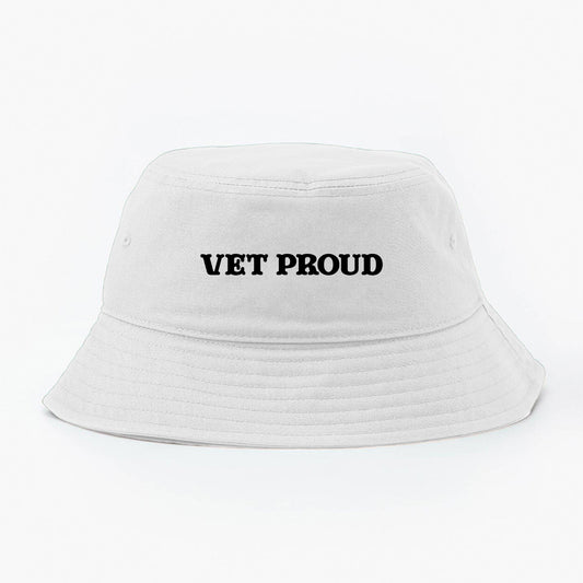 Vet Proud Black Bucket Hat