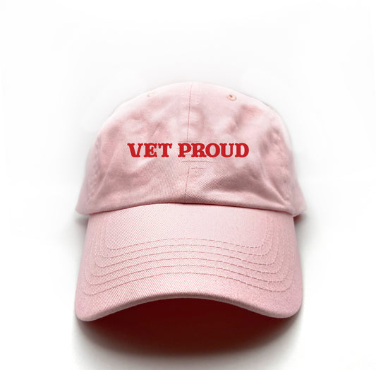 Vet Proud Red Dad Hat