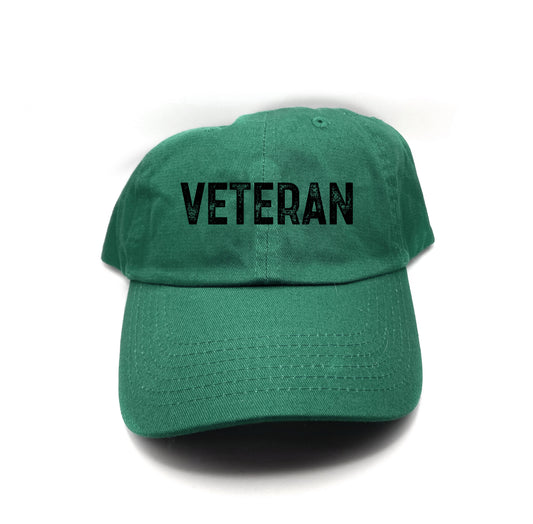Veteran Black Dad Hat