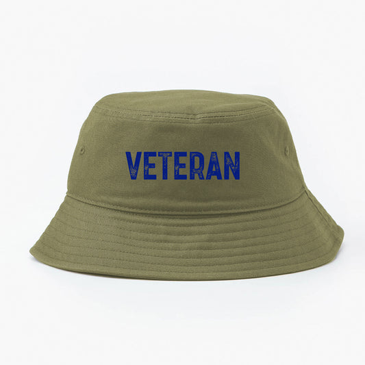 Veteran Blue Bucket Hat