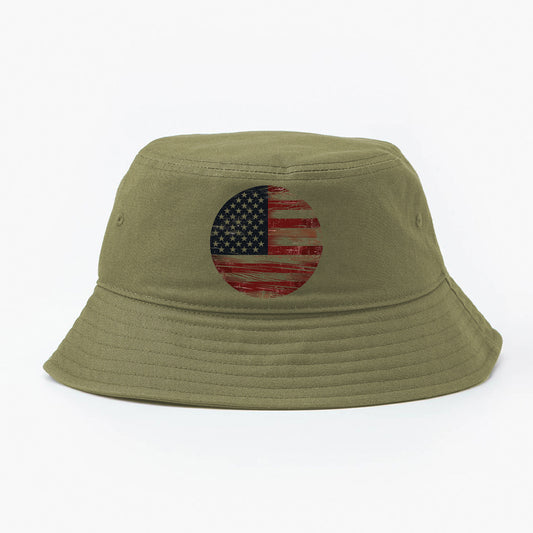 Vintage Flag Bucket Hat