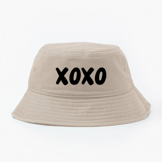 XOXO Black Bucket Hat