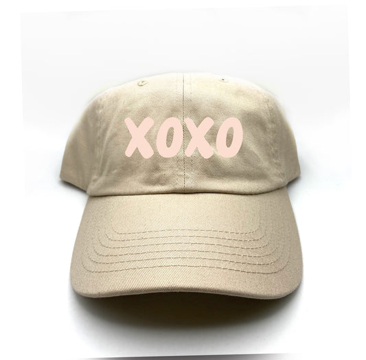 XOXO Tan Dad Hat