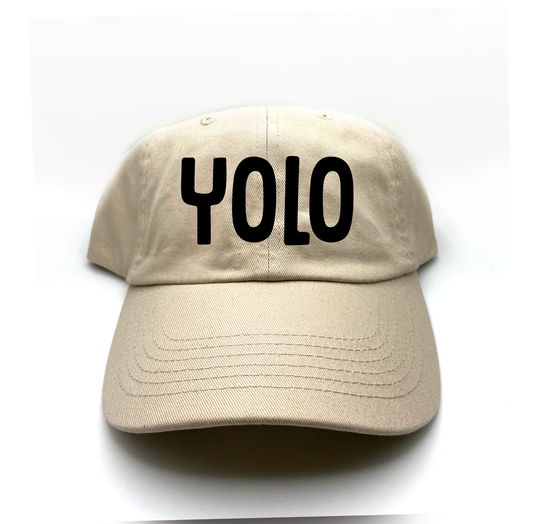 YOLO Black Dad Hat