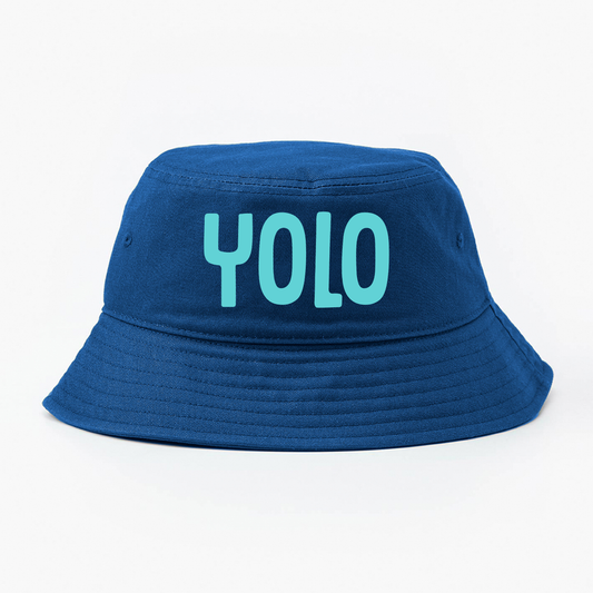 YOLO Blue Bucket Hat