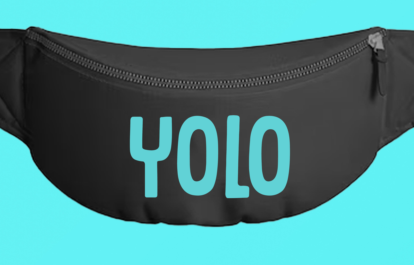 YOLO Blue Fanny Pack