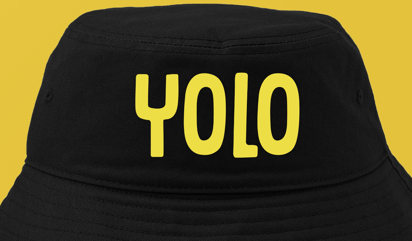 YOLO Yellow Bucket Hat