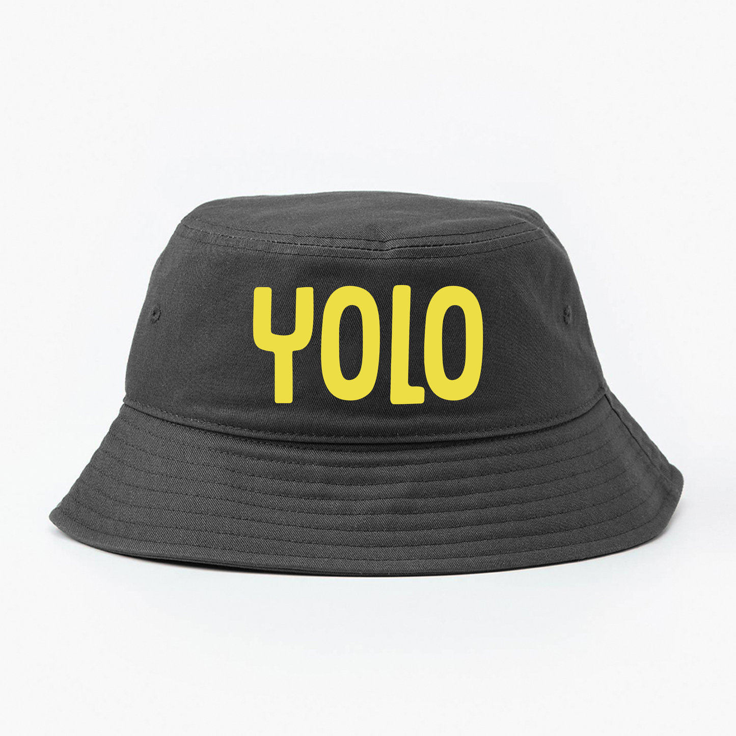 YOLO Yellow Bucket Hat
