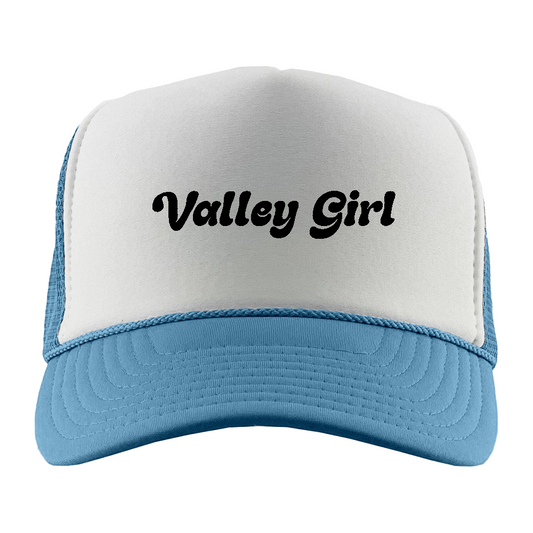 Valley Girl Black Foam Trucker Hat