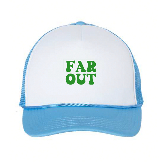 Far Out Green Foam Trucker Hat