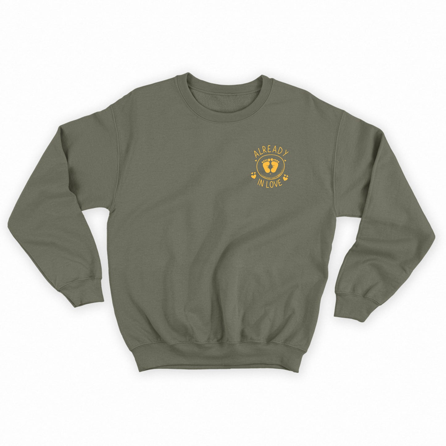 Baby Footprints Yellow Sweatshirt