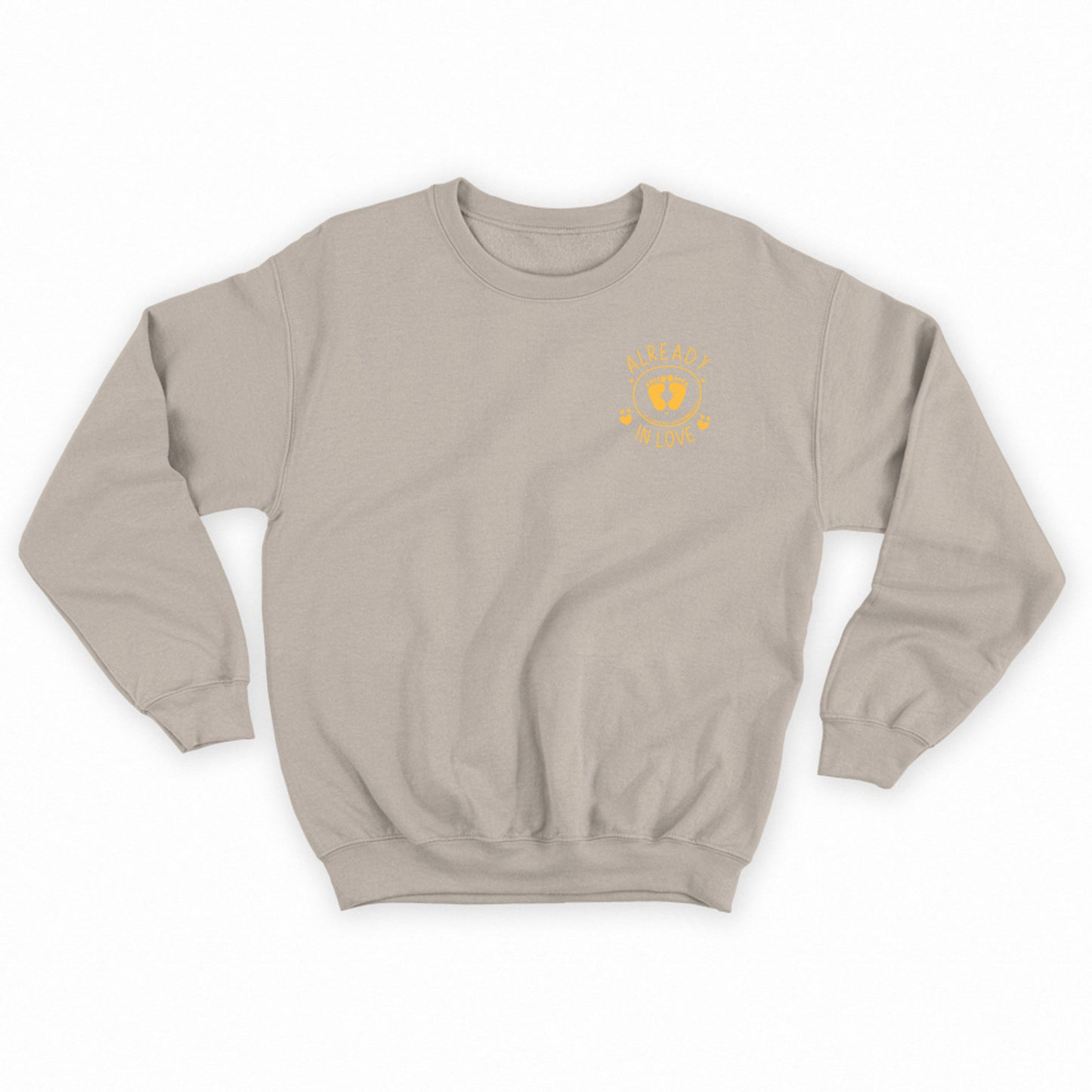 Baby Footprints Yellow Sweatshirt